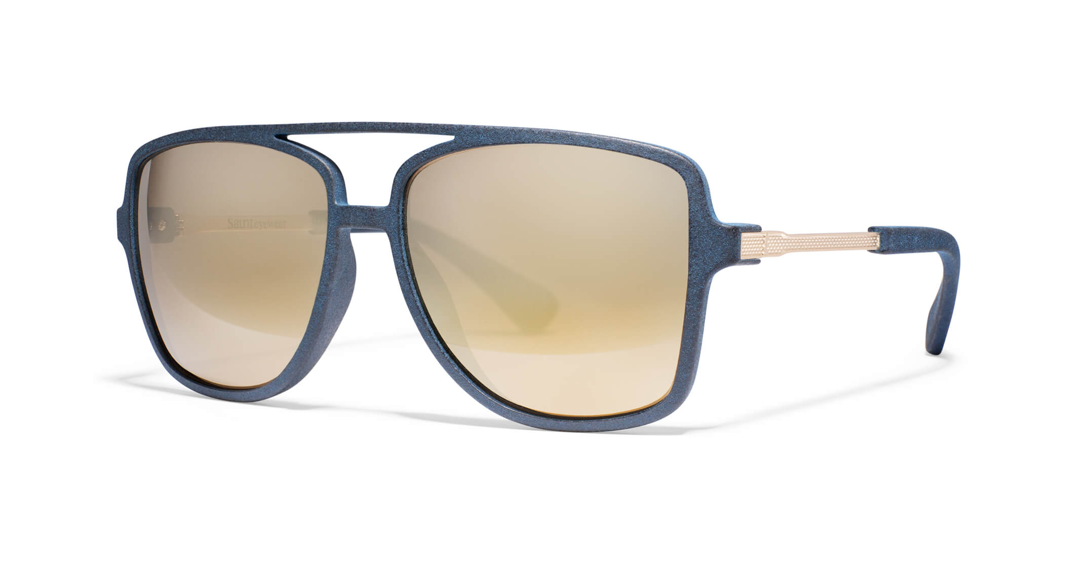 | Deep Sea Blue Matte Gold / Brown Polarized w/Light Bronze Mirror