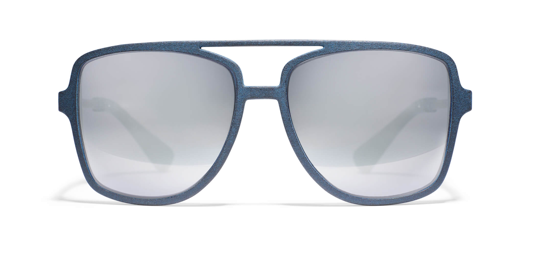 | Deep Sea Blue Matte Silver / Grey Polarized w/Light Silver Mirror