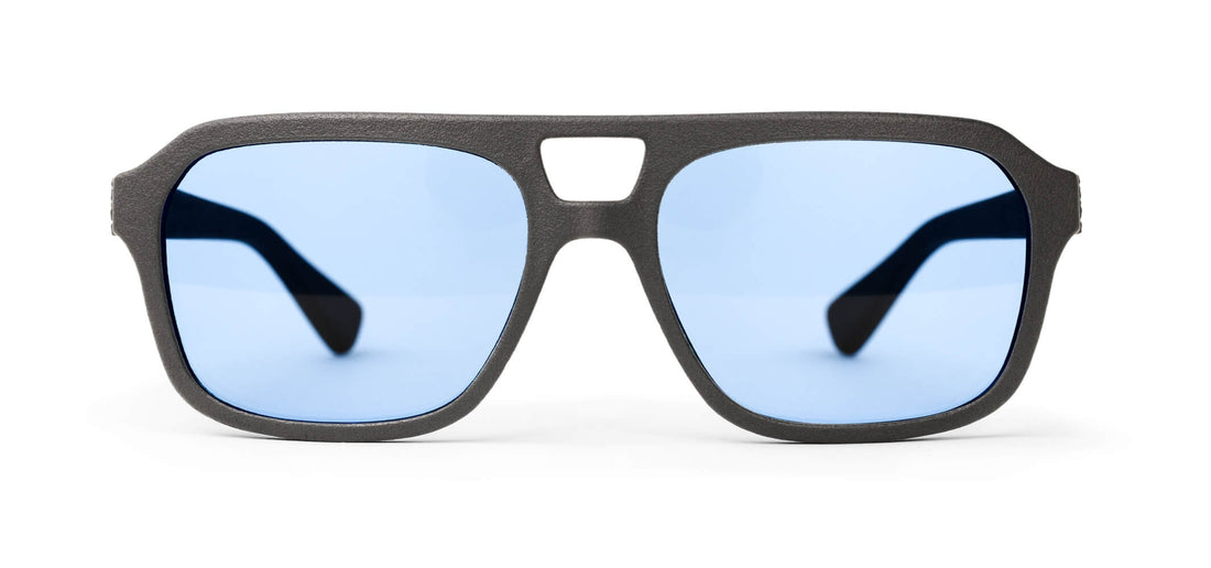 graphite / light blue non-polarized