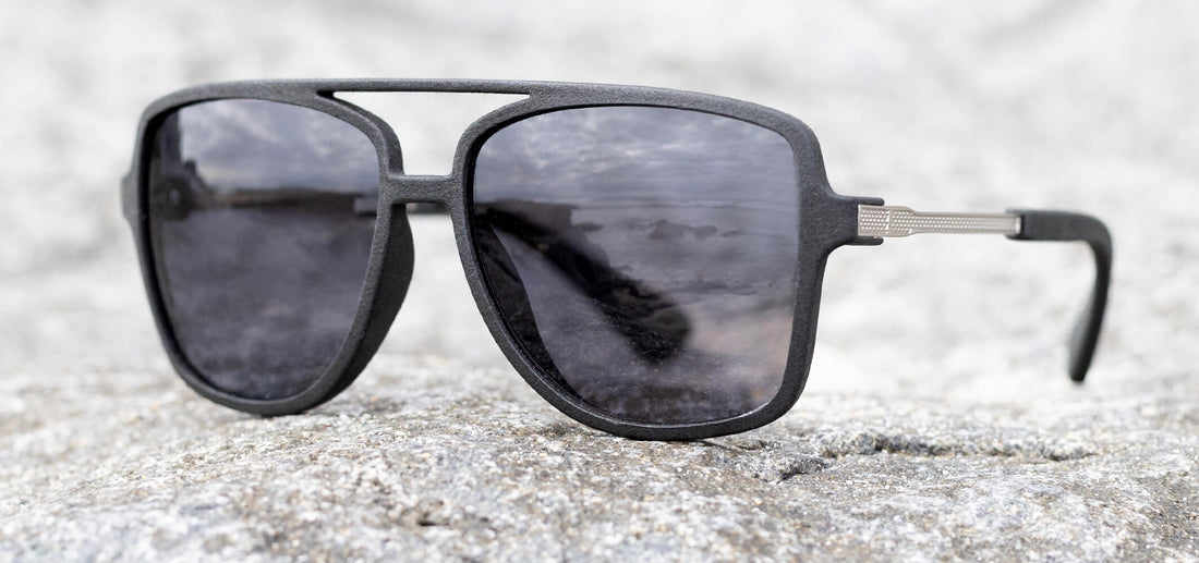 graphite matte silver / grey polarized