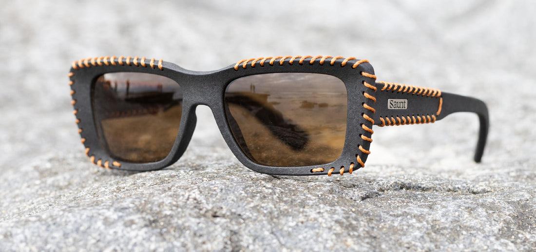 graphite / brown polarized brown thread