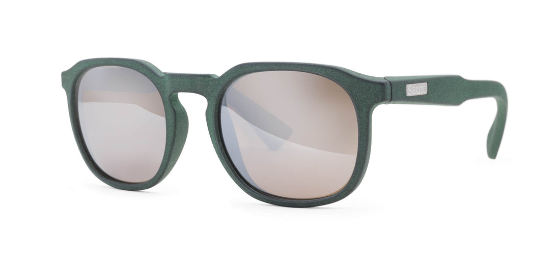 sea green / brown polarized w/light silver mirror