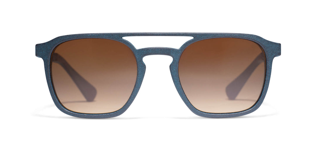 | Deep Sea Blue Matte Silver / Brown Gradient Polarized