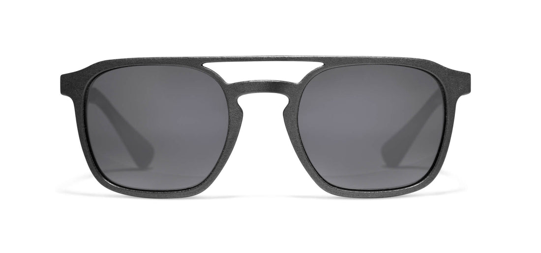 graphite matte silver / grey polarized