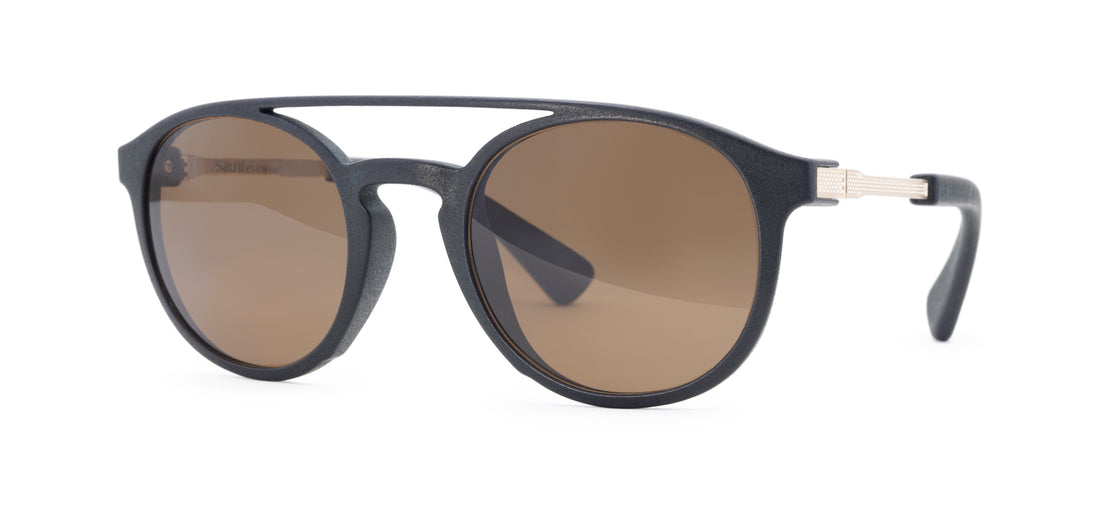 graphite matte gold / brown polarized