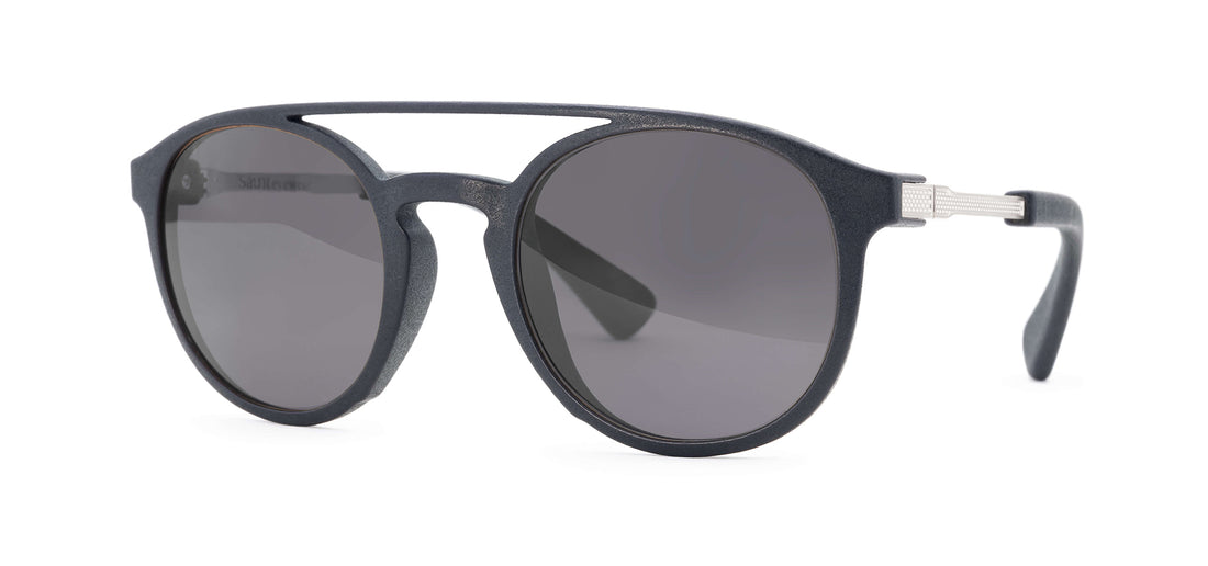 graphite matte silver / grey polarized