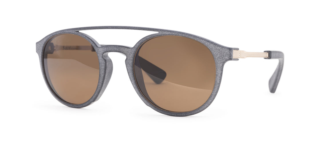 slate matte gold / brown polarized