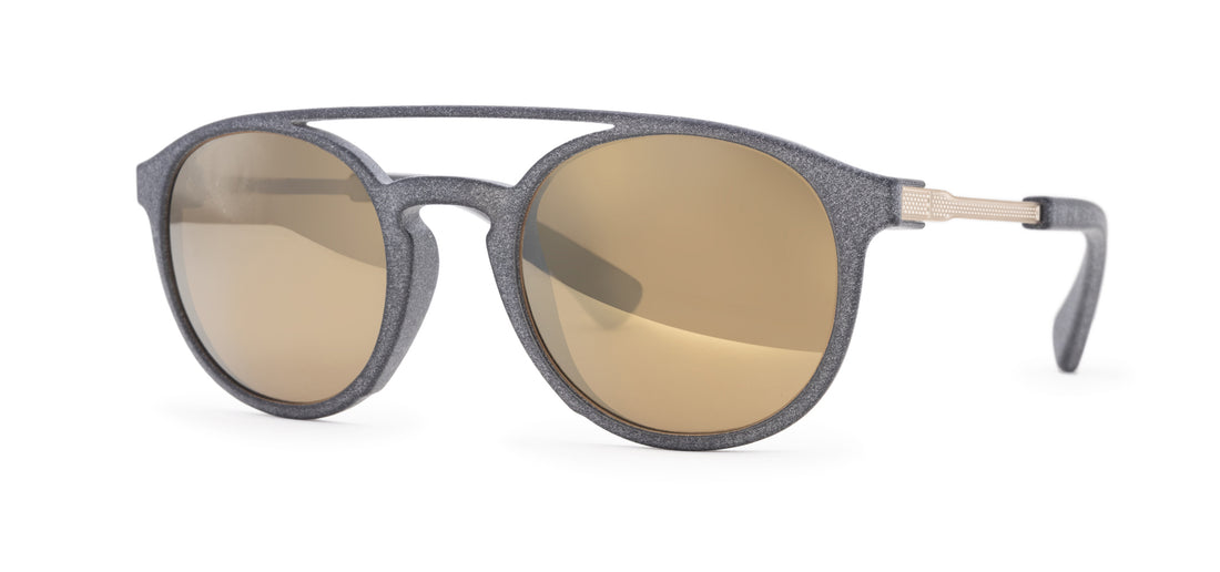 slate matte gold / brown polarized w/light bronze mirror