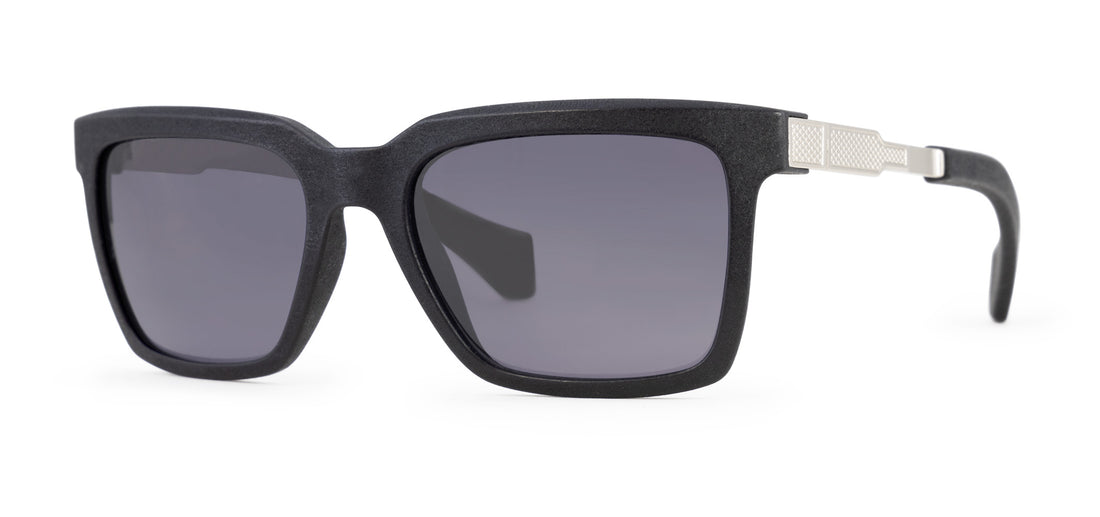 graphite matte silver / grey polarized