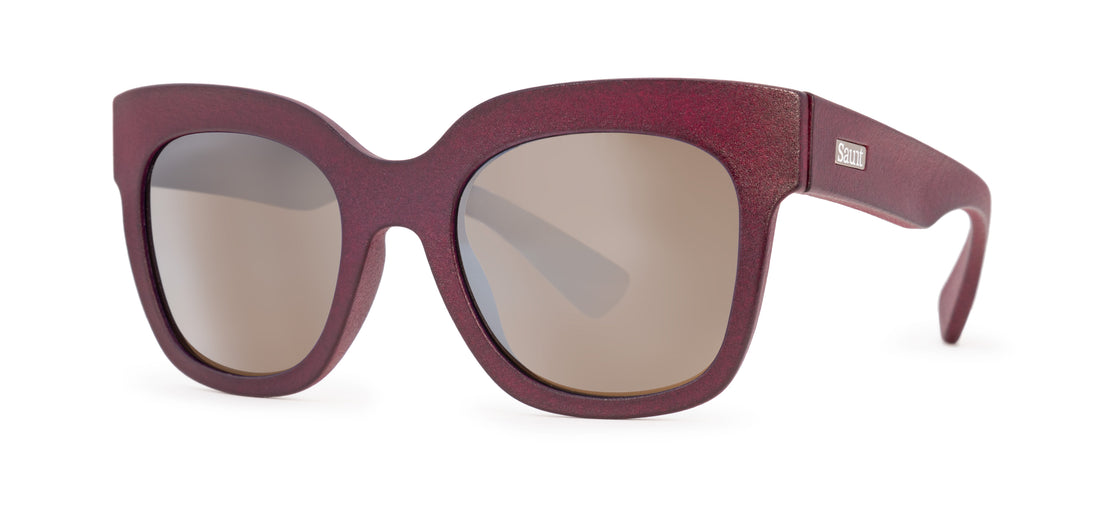 cranberry / brown polarized w/light silver mirror