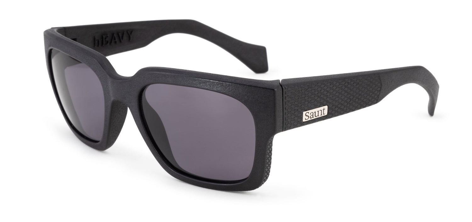 hEAVY Sunglass SauntEyewear.com | Graphite / Grey Polarized